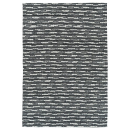 Kaleen Elegant Faux Cowhide Rug, Charcoal, 2'x3'