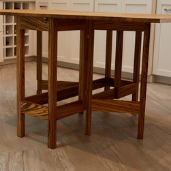 Zebrawood Foldable Table - Dining Tables