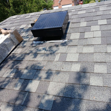 Baffle and Cellulose Insulation Install In Attic