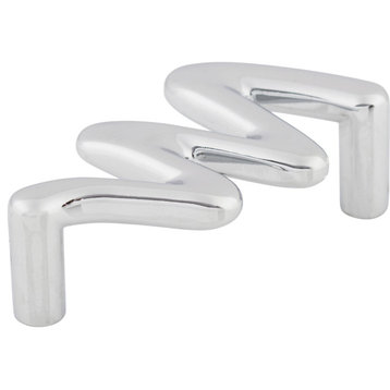 Top Knobs M565 Squiggly 2-1/2 Inch Center to Center Designer - Polished Chrome