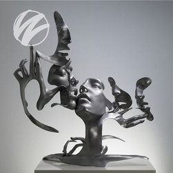 five faces modern abstract decoration art sculpture - Sculptures