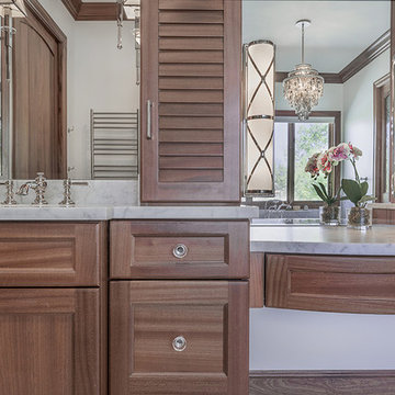 Custom, Traditional Style Sapele Cabinetry