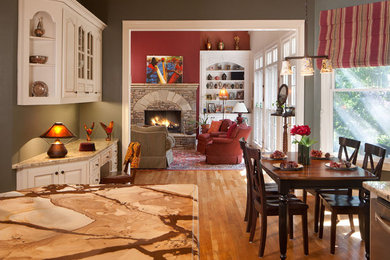 Example of an eclectic kitchen design in Atlanta