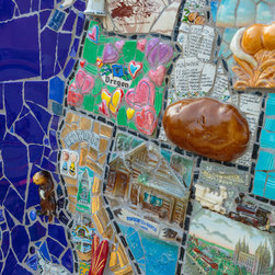 Great Wall of China: detail by Ramona Otto - Mixed Media Art
