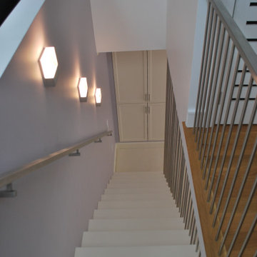 Modern attic staircase in Newton