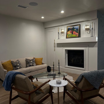 Transitional | Fireplace Sitting Room