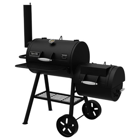 Dyna-Glo Signature Series Barrel Charcoal Grill & Side Firebox