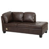 GDF Studio 3-Piece Welsh Brown PU Leather Sectional Set