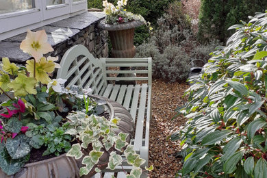 Photo of a country courtyard garden seating in Other.