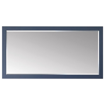 Vinnova Florence 72" Bathroom Vanity Framed Wall Mirror in Royal Blue