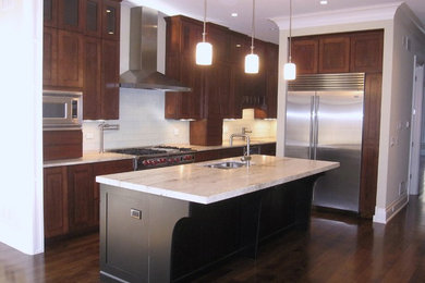 Inspiration for a contemporary kitchen remodel in Chicago