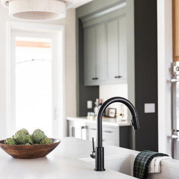 A Nature-Inspired Kitchen & Living Room with Natural Quarter-Sawn White Oak
