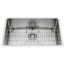 VIGO 30" Mercer Stainless Steel Undermount Kitchen Sink, With Kitchen Sink, Grid