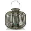 Dumai Gray Bamboo Decorative Lantern, Large