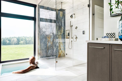 Mid-sized trendy master bathroom photo in Other