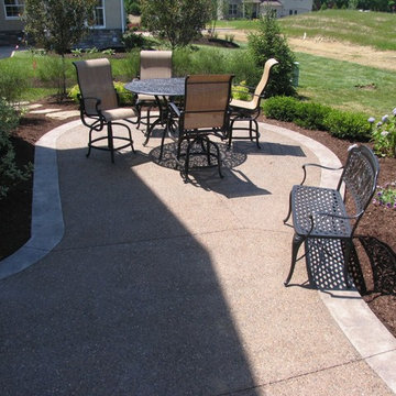 Exposed Aggregate and Acid Stained Concrete
