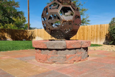 Pavers with Custom Firepit