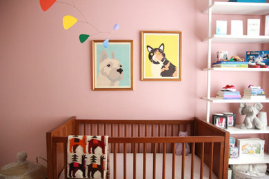 Inspiration for a small modern nursery in San Francisco.
