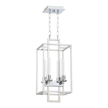 Cubic 4 Light Foyer In Chrome (41534-CH)