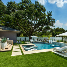 Mid Century pool deck
