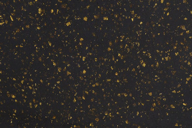 Golden Black Big Chip Quartz Tiles