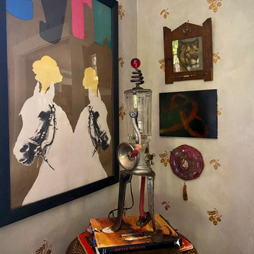 Artists' Farm House Color-filled Living Room