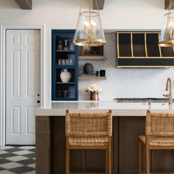 Brushed brass pendants
