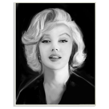 Stupell Industries Marilyn Portrait Vintage Hollywood Movie Star, 13 x 19