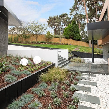 Grey Aksent 3D Stone Veneer on UK Modern