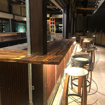 Out Door Bar - Yellow Pine with Sou Sugi Ban Technique