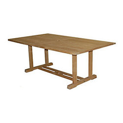 Gloster 43"x77" Rectangle Teak Table - Outdoor Dining Tables