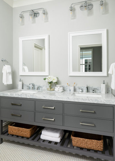 Transitional Bathroom by Pike Properties