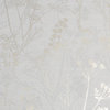 Hedgerow Wallpaper, Grey/Pale Gold