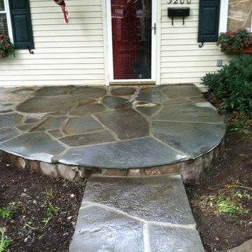 Alexandria Virginia Irregular Flagstone patio / steps