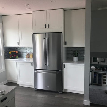 3D Glass Kitchen Backsplash