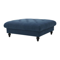 Large Coffee Table Ottoman Footstools Ottomans Houzz Gdf Studio Parisian Coffee Table Dark Blue Footstools And Ottomans