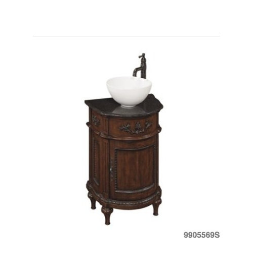 How to hide pipes underneath a freestanding bath vanity?