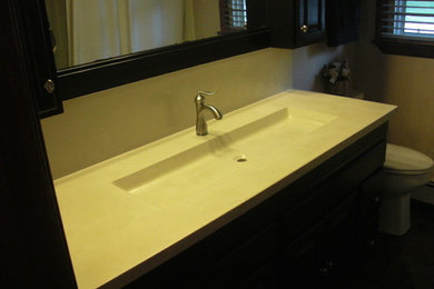 White Concrete Trough Sink