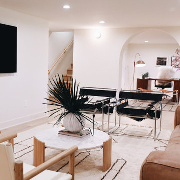 Contemporary Kansas City Basement Finish