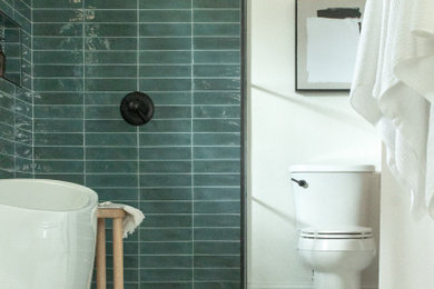 Inspiration for a 1960s bathroom remodel in Dallas