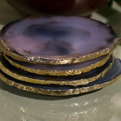 Cabana Home vignette: Agate Coasters - Home Decor