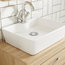 Athena Wall-Hung Bathroom Vanity Unit, Gloss White, 80 cm