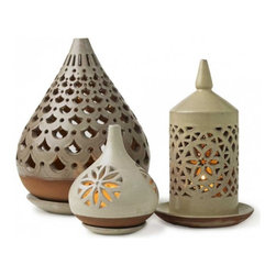 Egyptian Ceramic Lanterns - VivaTerra - Candleholders