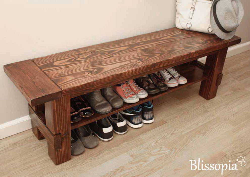 Storage Bench, Early American/Satin, 36"