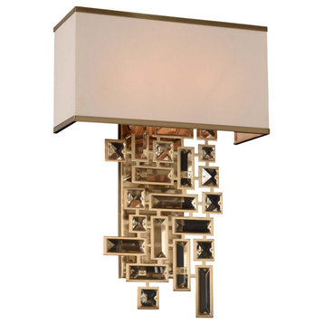 Kalco 11190-FR001 Vermeer 19" Tall Wall Sconce - Brushed Champagne Gold
