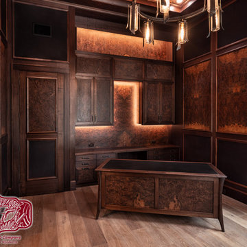 Leather and Walnut Burl Panleing