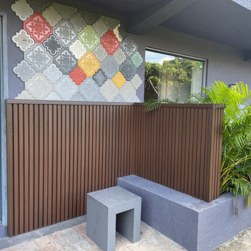 Outdoor Slat Wall Cladding