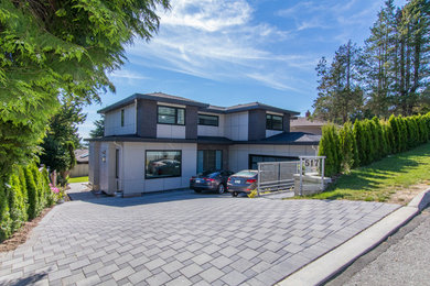 Example of a trendy home design design in Vancouver