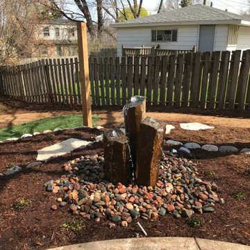 Backyard Oasis with Water Feature