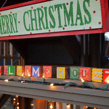 A Magical Tree House Lights Up for Christmas